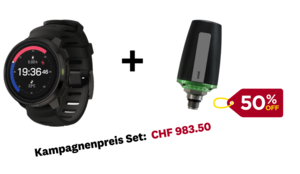 TSK Shop Tauchausrüstung Tauchcomputer Suunto Ocean + TankPOD Bundle ALL BLACK
