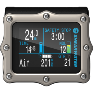 TSK Shop Tauchausrüstung Tauchcomputer Shearwater Perdix 2 Ti Vollfarb-LCD, Air Integrated