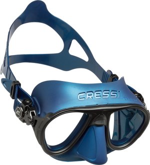 TSK Shop Freediving Freedive-Masken & -Schnorchel Cressi Calibro Mask Silber Blau / Silber Blau