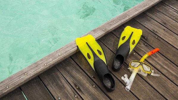 fins on jetty