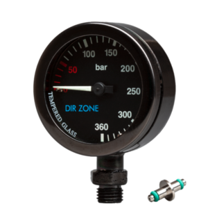 TSK Shop Tauchzubehör Tools Finimeter 52mm black chrome 360bar schwarz