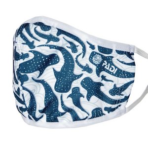 TSK Shop Freizeit Textil & Lycra PADI Gesichtsmaske inkl. 5 Filter Whale Sharks