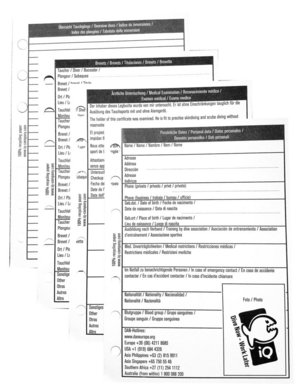 TSK Shop Tauchzubehör Logbücher, Stempel & Sticker IQ Company iQ Logbook Refill mixed pages M