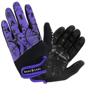 TSK Shop Tauchanzüge & Zubehör Handschuhe Aqua Lung Admiral III Women M Twilight / Schwarz