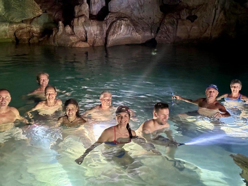 Gruppe am Schwimmen Gruppe am Schwimmen