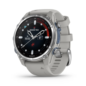 TSK Shop Tauchausrüstung Tauchcomputer Garmin Descent Mk3 Passvtd Steel/ Fog Gray 43mm fog