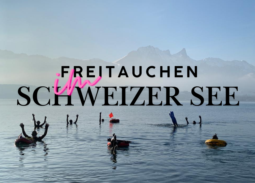 Freitauchen im Schweizer See Freitauchen im Schweizer See